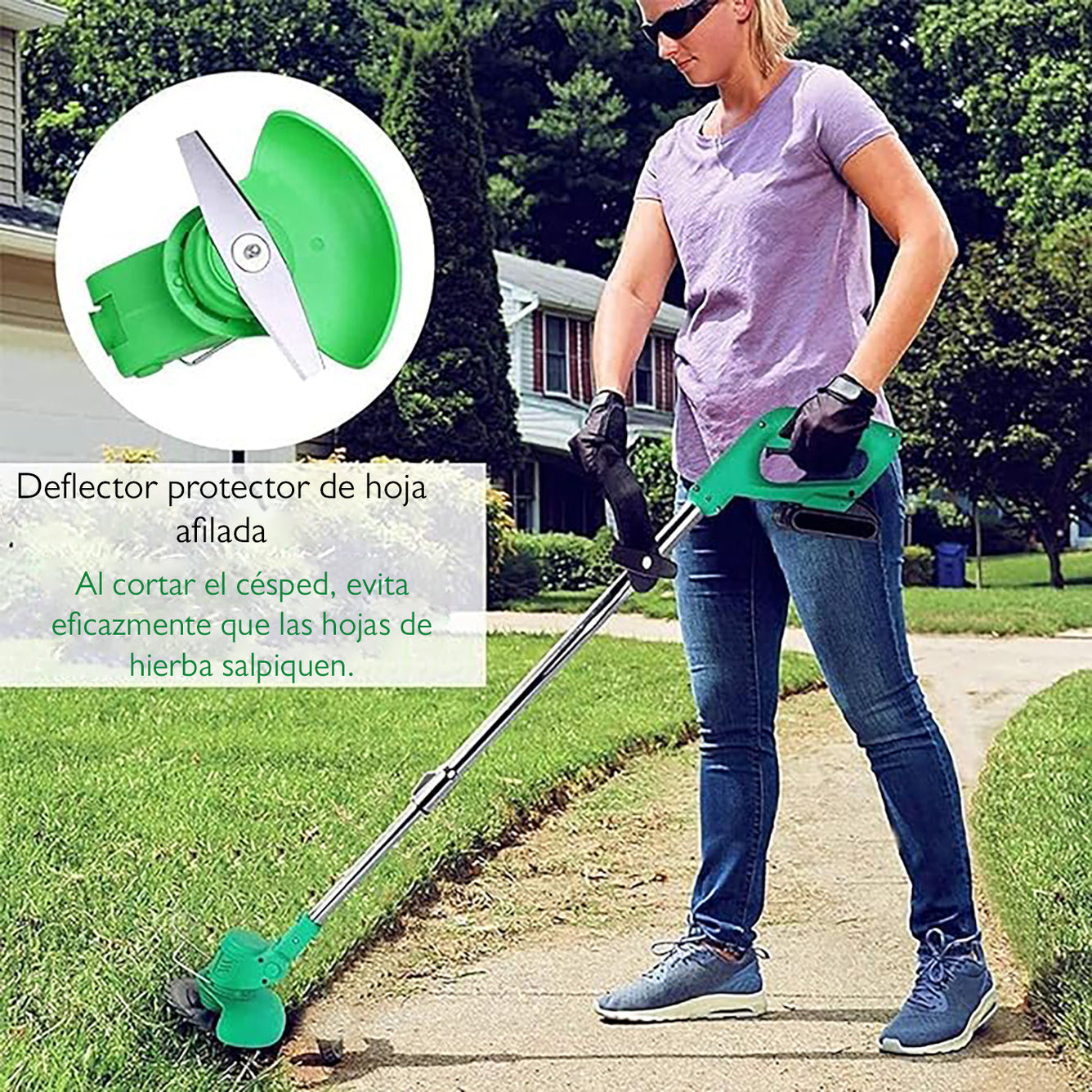 CORTADORA DE MALEZA SIN CABLE AJUSTABLE EN ALTURA