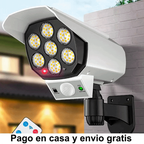 Luz Solar Tipo Cámara de Seguridad