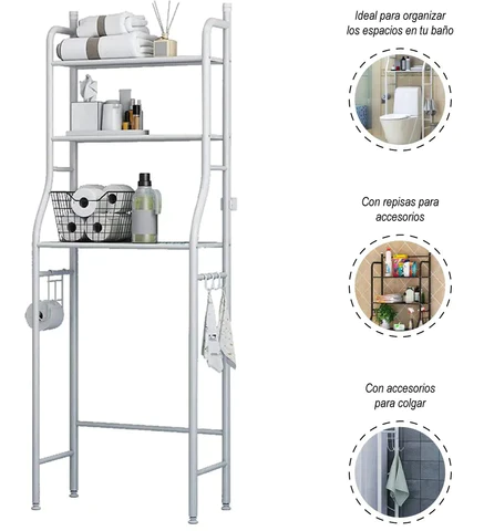 ESTANTE ORGANIZADOR DE BAÑO 3 NIVELES