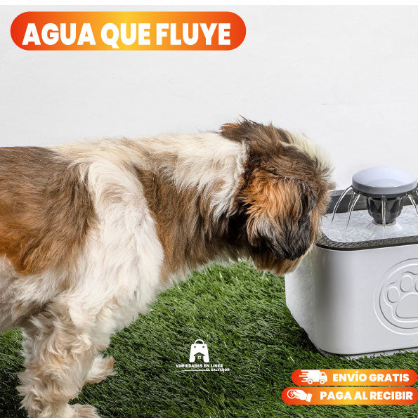 FUENTE DE AGUA PARA MASCOTAS BEBEDERO ELÉCTRICO PERRO GATO