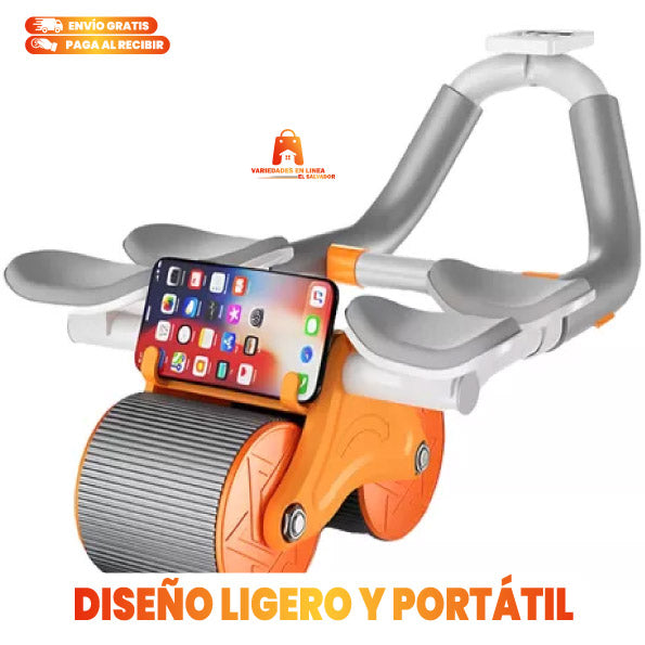 RODILLO ABDOMINAL CON SOPORTE