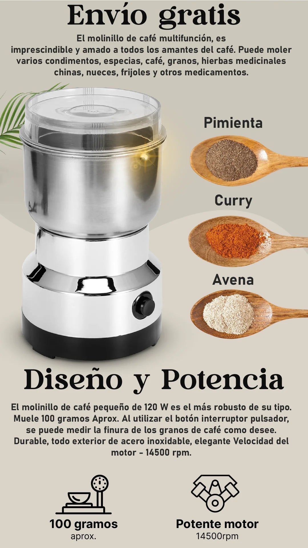 MOLINO ELECTRICO PREMIUM